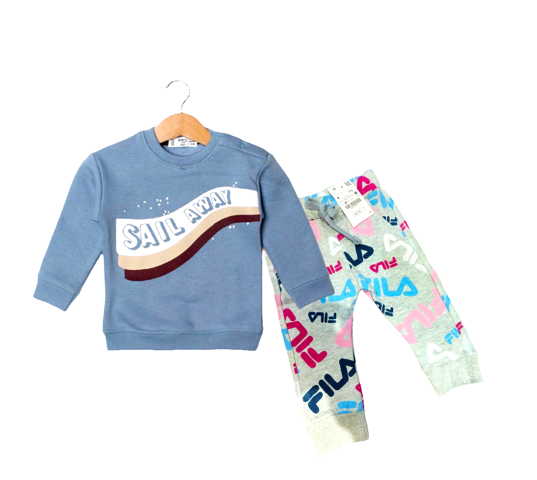 Blue Fleece Sail Away Sweatshirt MNG