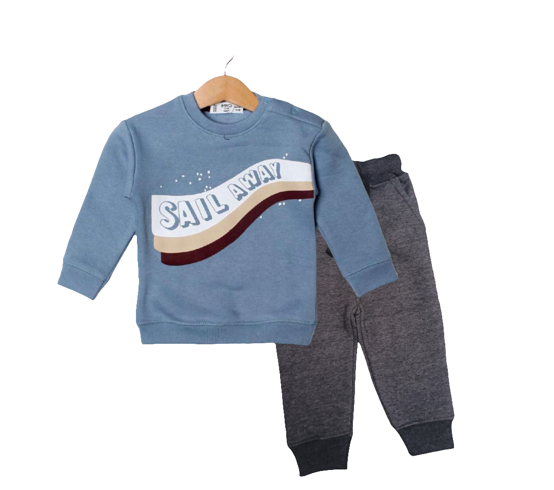 Blue Fleece Sail Away Sweatshirt MNG