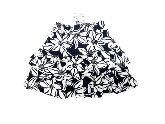 Black & White Flower Skirt - ZR